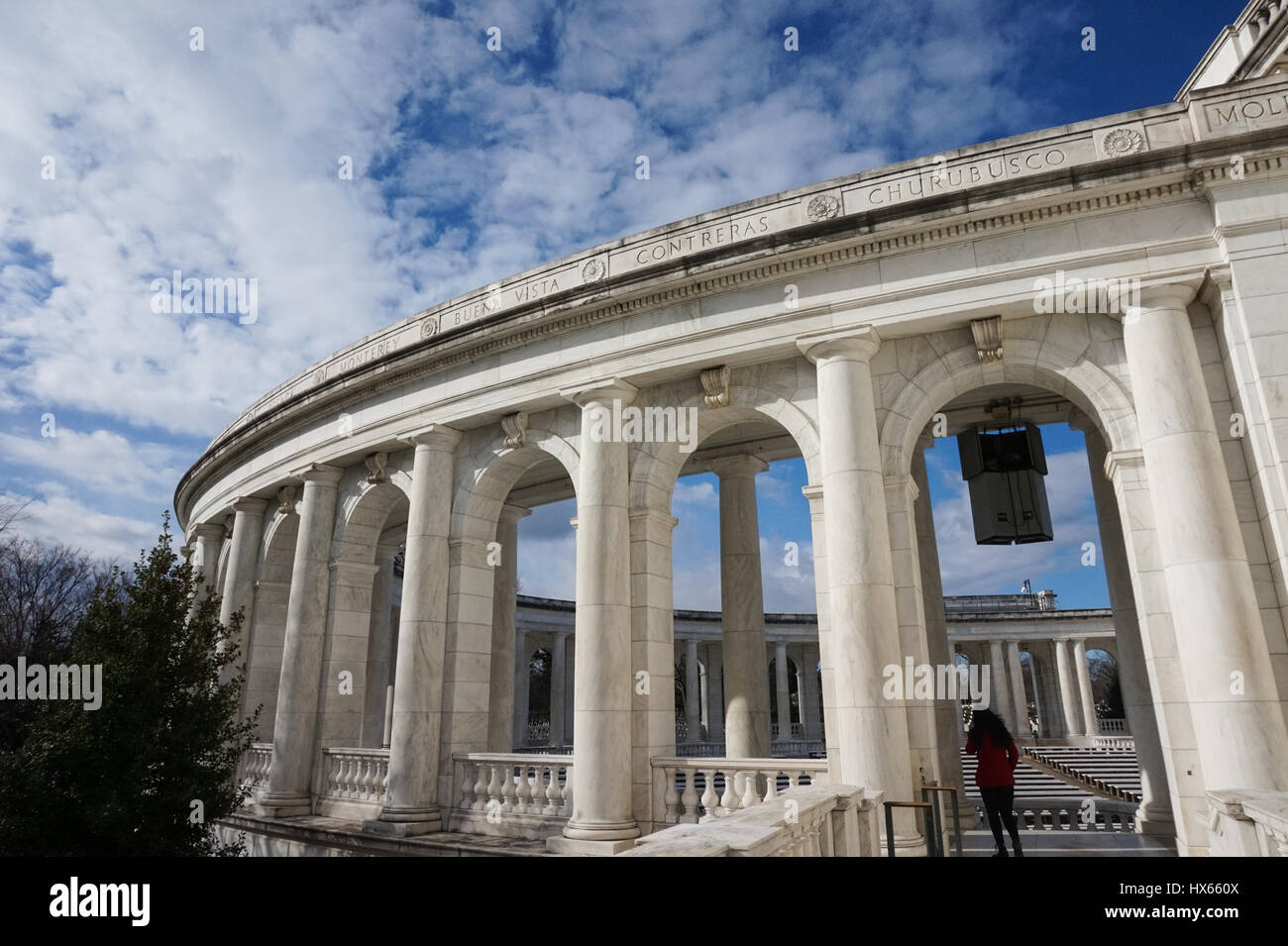 Das Grab des unbekannten und der Arlington Memorial Amphitheater