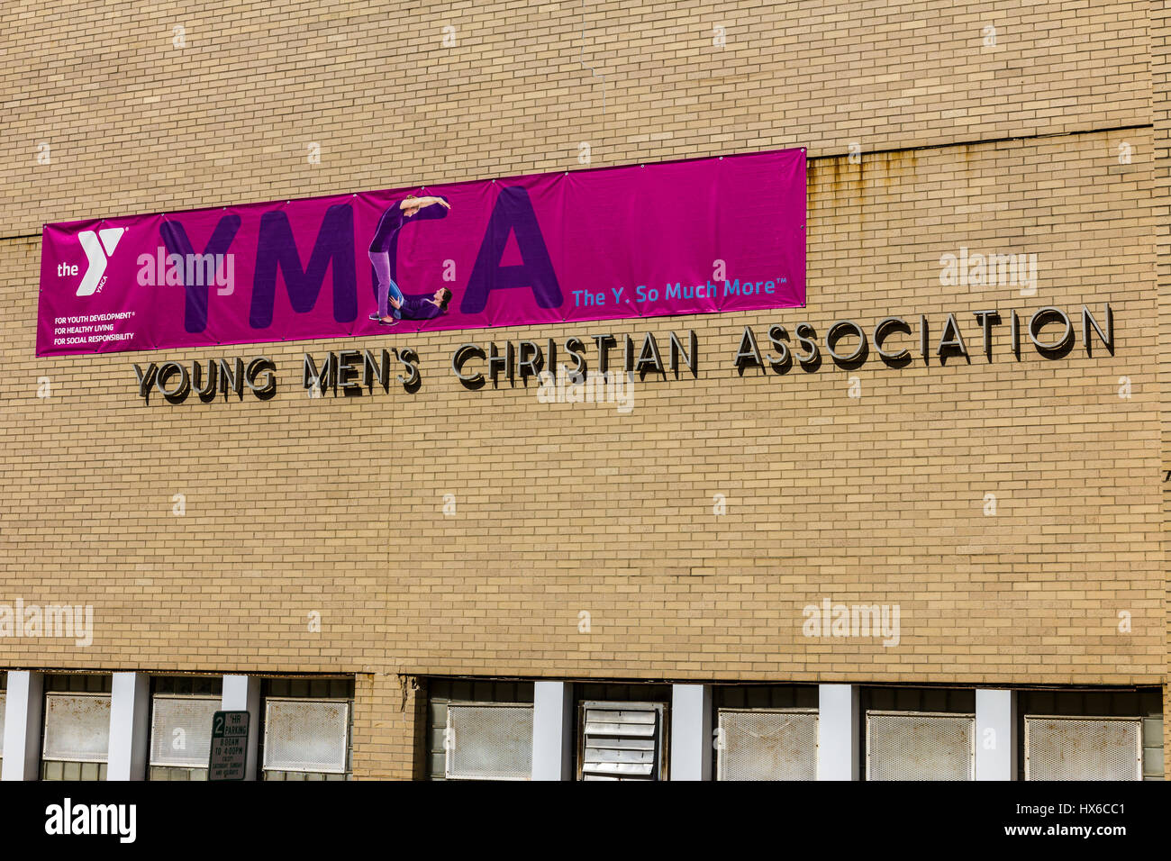 Kokomo - ca. Oktober 2016: Downtown YMCA. Der CVJM funktioniert sozialen Gerechtigkeit bringen junge Menschen und ihre Gemeinden II Stockfoto