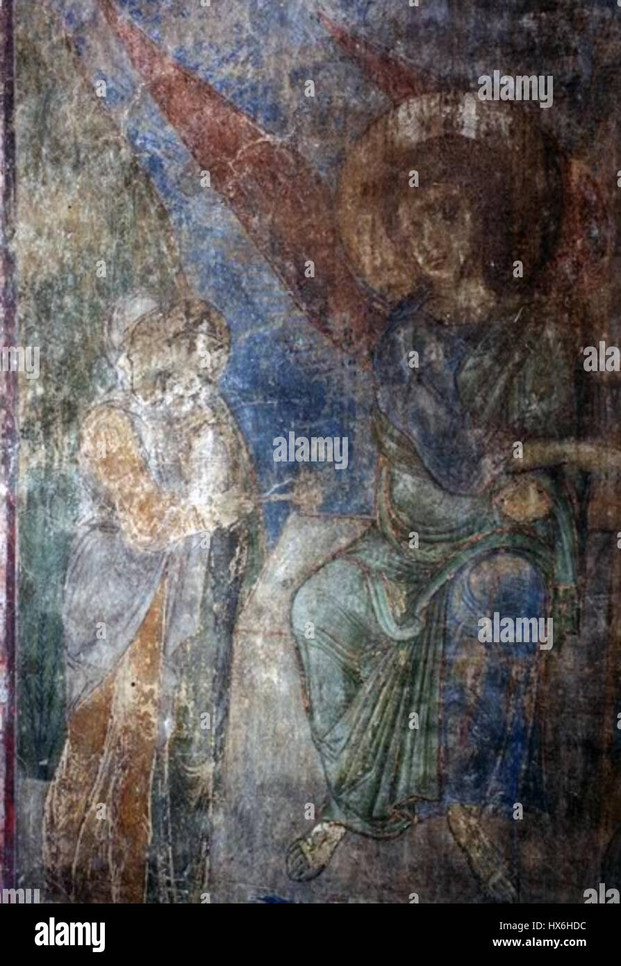 Dies ist eine Darstellung eines Textes oder einer Inschrift in einem unbekannten Skript oder einer unbekannten Sprache. Das Werk könnte Teil eines Manuskripts oder eines historischen Dokuments sein, wobei das Skript verschiedene miteinander verbundene Charaktere enthält. Der Inhalt bezieht sich wahrscheinlich auf kulturelle, sprachliche oder künstlerische Praktiken seiner Zeit. Stockfoto