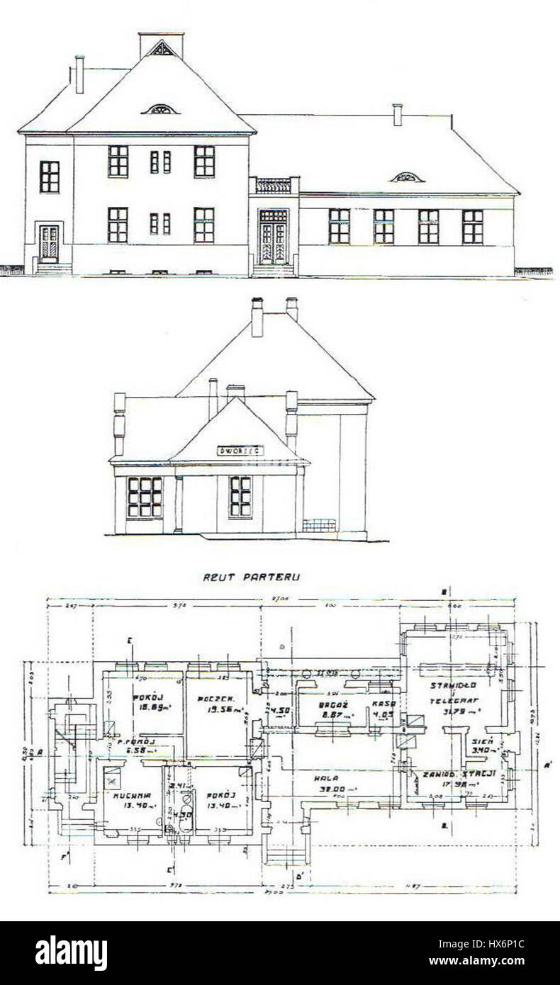 „Projekt dworca Typu II Herby Inowrocław“ bezieht sich auf ein Entwurfsprojekt für einen Bahnhof des Typs II in Inowrocław, Polen. Der Entwurf umfasst Elemente der Architektur und der Verkehrsplanung für dieses regionale Infrastrukturprojekt. Stockfoto