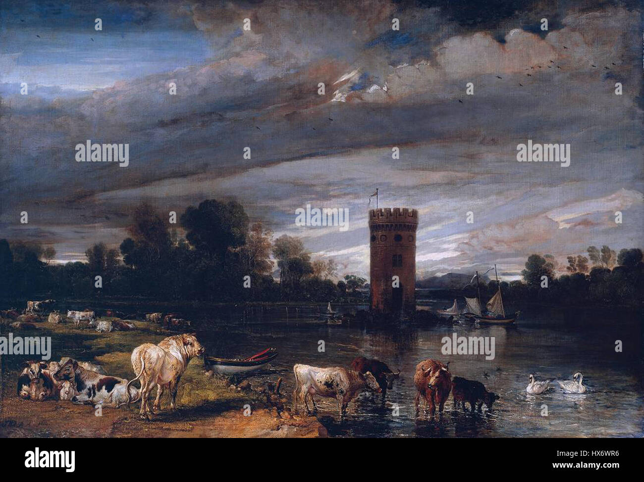 Ansicht in Tabley Park von James Ward 1813 1818 Stockfoto