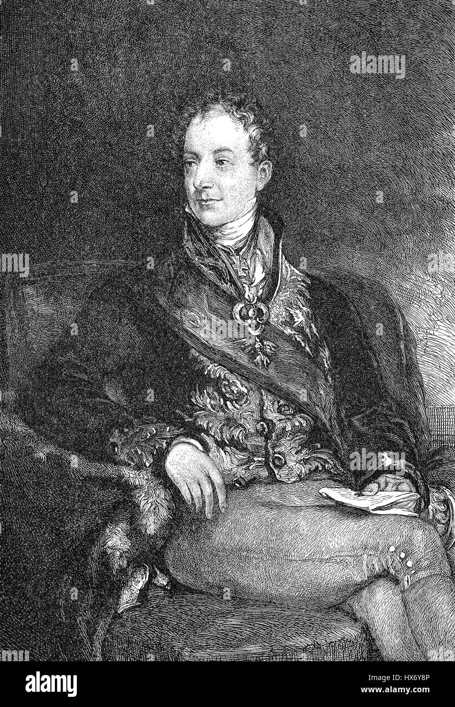 Fürst Klemens Wenzel von Metternich, 1773-1859, Graf von Königswart, Herzog von Portella, Staatsmann im kaiserlichen Österreich Stockfoto