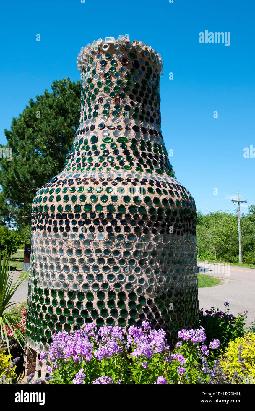Glas Flasche House - Prince Edward Island - Kanada Stockfoto