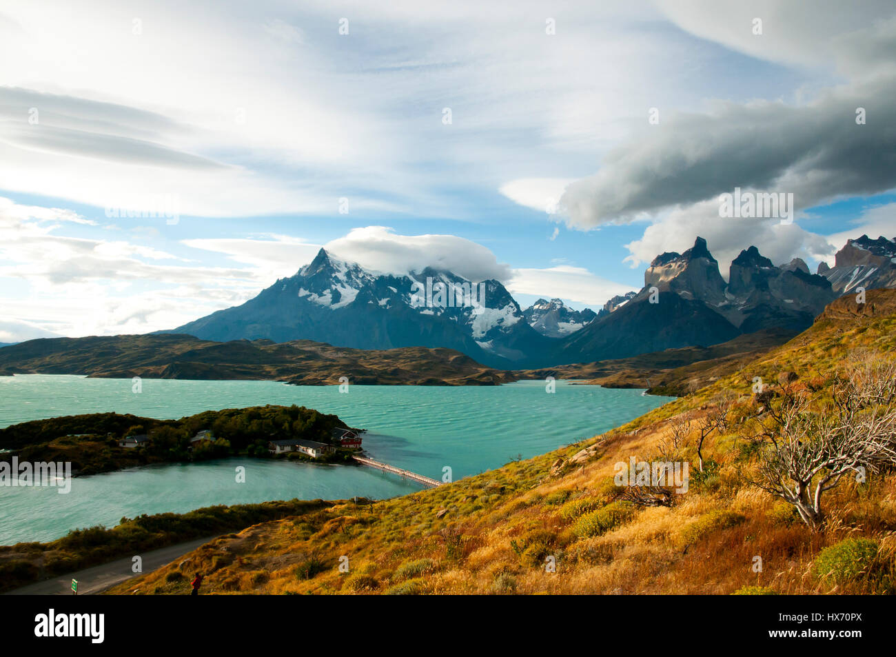Pehoe See - Torres Del Paine Nationalpark - Chile Stockfoto