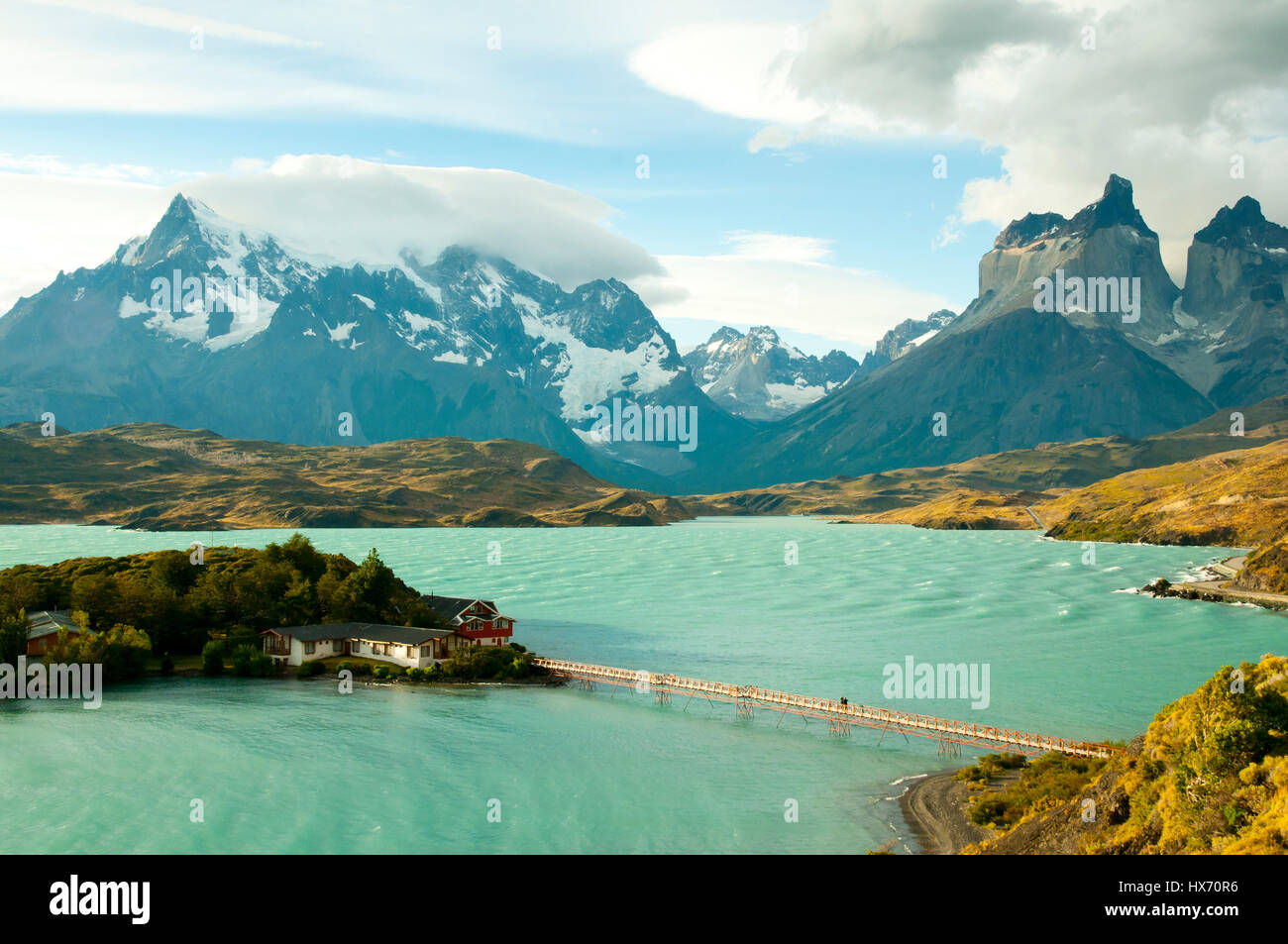 Pehoe See - Torres Del Paine Nationalpark - Chile Stockfoto