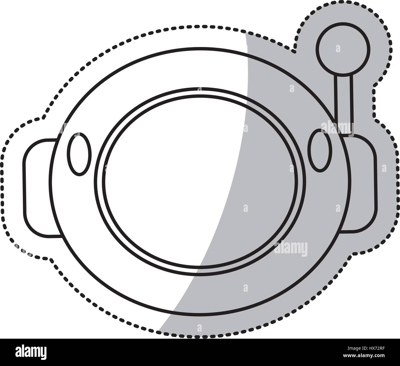 Helm Astronaut Weltraum Gliederung Stock Vektor
