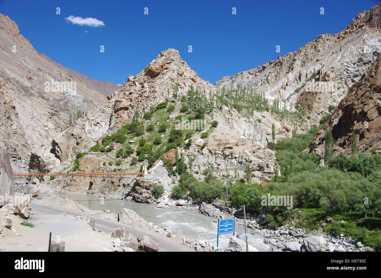 Landschaft in Ladakh, Indien Stockfoto