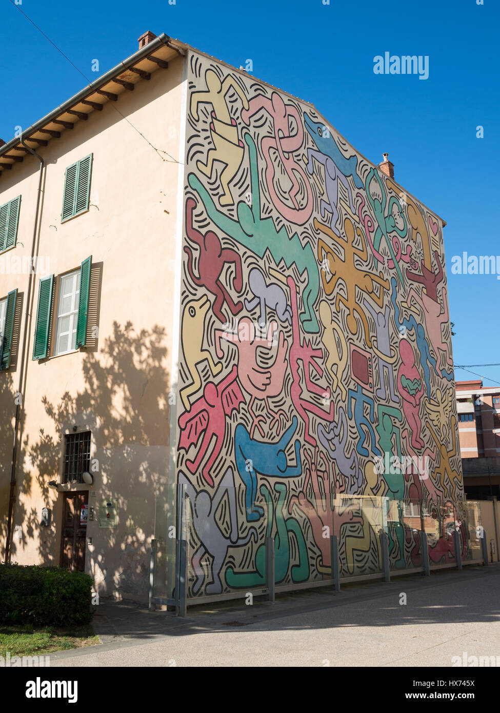 Keith Haring arbeiten in Pisa Stockfoto