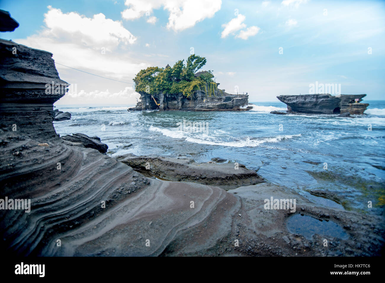 Tanah Lot Tempel Pura Tanah Lot in Bali Stockfoto