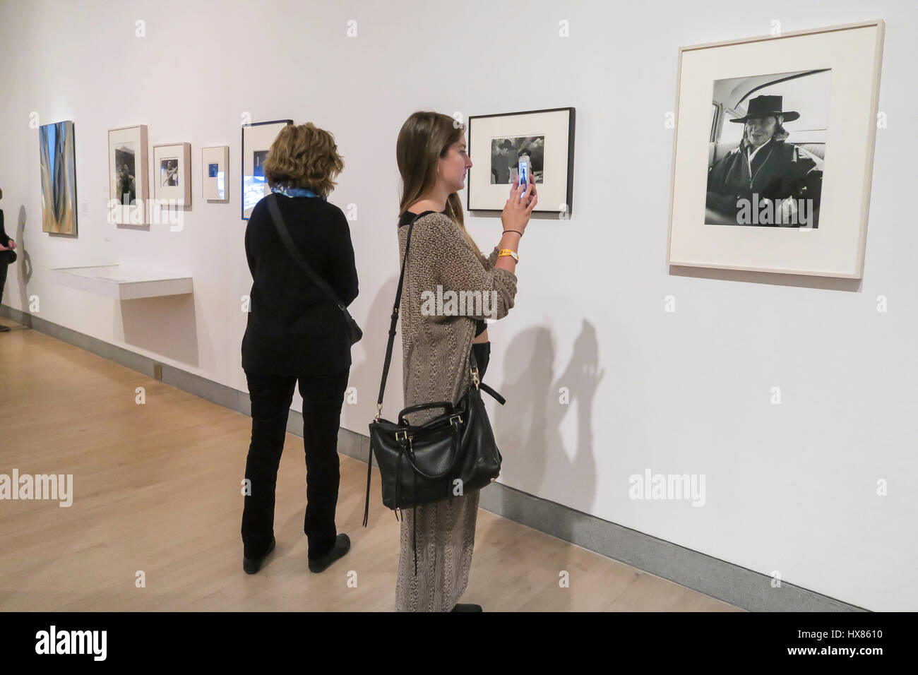 "Georgia O'Keeffe: Living Modern" Ausstellung im Brooklyn Museum, New York City, USA Stockfoto