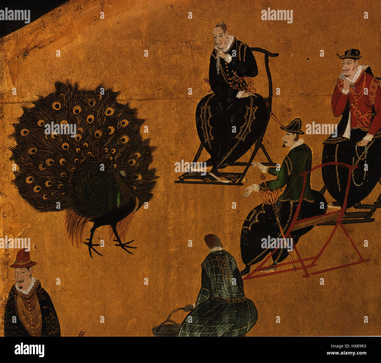 *Namban 16* bezieht sich auf ein Werk, das die Zeit des Namban-Handels veranschaulicht, eine Zeit des Kontakts zwischen Japan und europäischen Händlern, insbesondere aus dem 16. Jahrhundert. Das Kunstwerk beleuchtet den kulturellen Austausch und die einzigartigen Interaktionen zwischen diesen beiden fernen Welten. Stockfoto