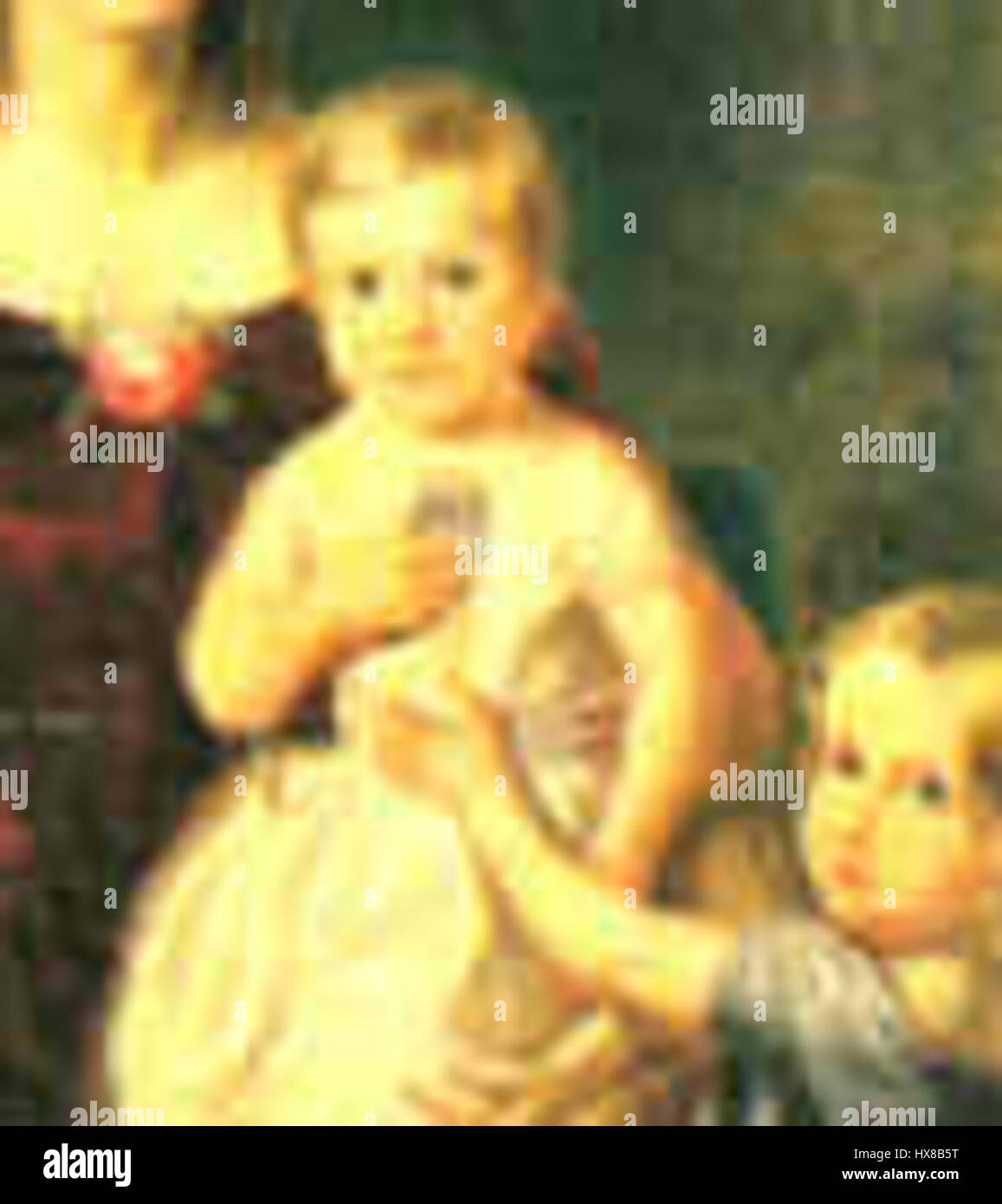 Ein Porträt von Pedro, dem Prinzen Imperial, geboren 1850. Das Porträt zeigt den jungen Thronfolger Brasiliens und spiegelt seinen königlichen Status und die imperiale würde der Zeit wider. Stockfoto