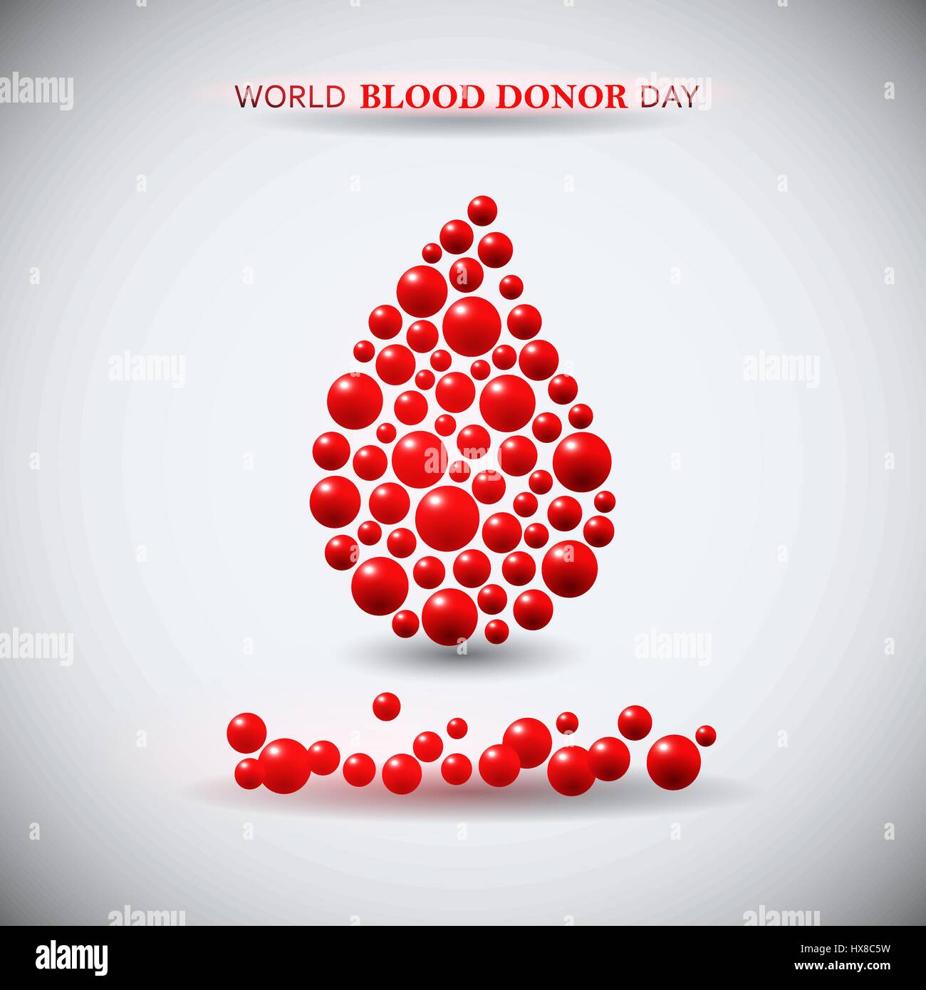 Welt Blut Spender Tag Bild. Stock Vektor