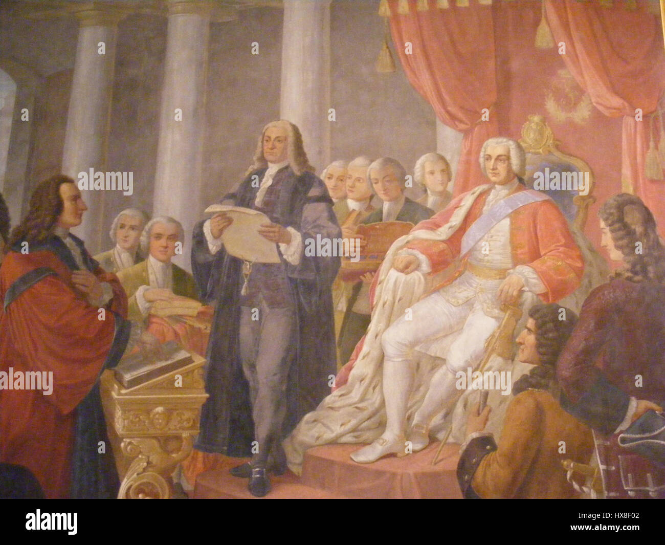 Markgraf Friedrich von Bayreuth Uni ER 1743 SMV Stockfoto