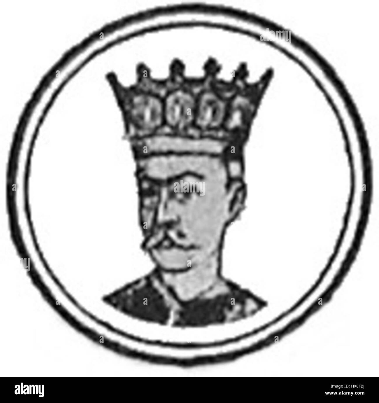 Vladislav II. Lea war eine bedeutende historische Figur, obwohl weitere Untersuchungen erforderlich sind, um die genauen Beiträge oder die Rolle in der Geschichte zu identifizieren. Sein Name deutet auf eine Verbindung zu Königen oder Adeligen hin, möglicherweise aus Osteuropa oder einer slawischen Nation. Stockfoto