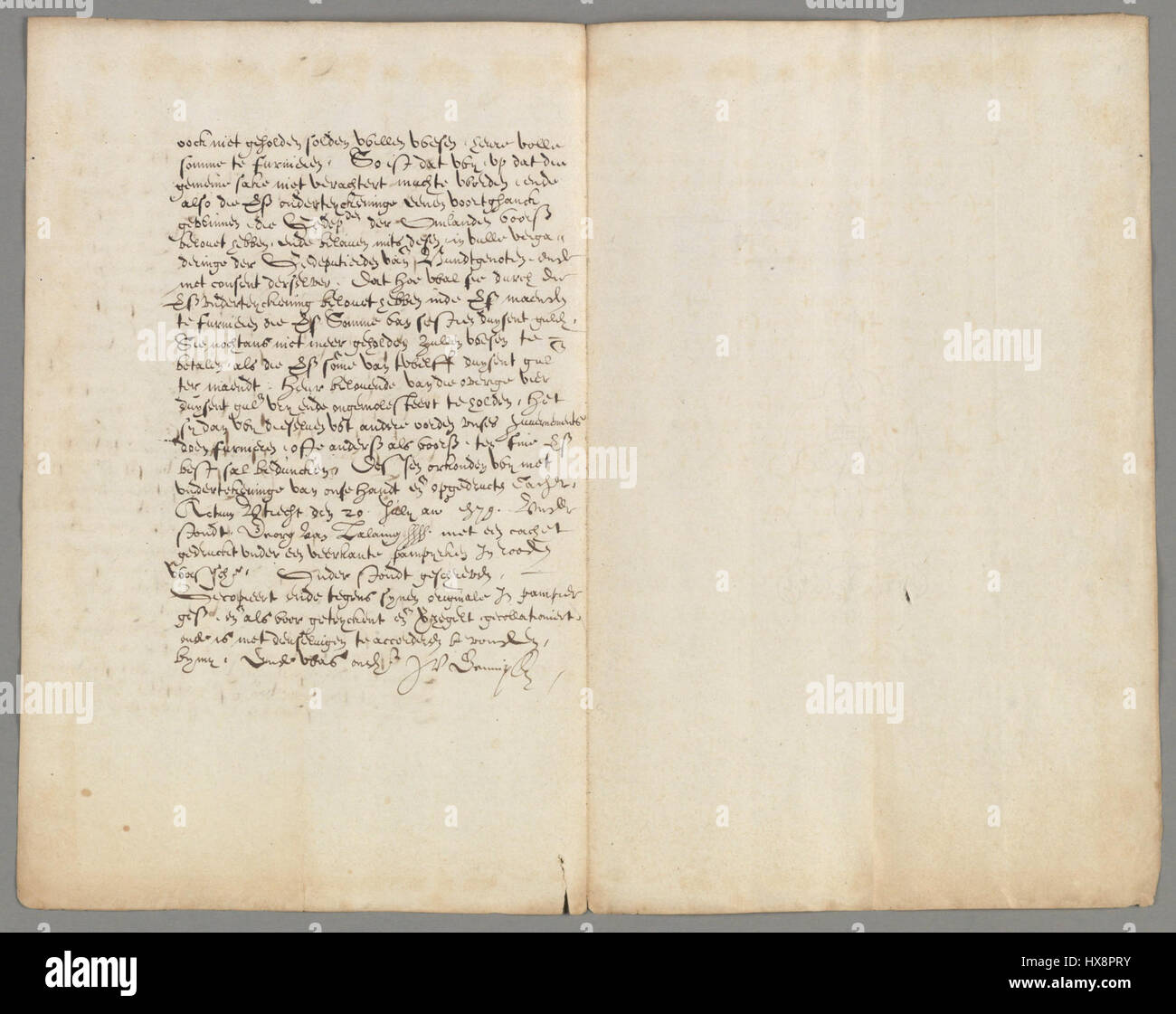 Dieses Dokument aus dem Nationalarchiv der Niederlande bezieht sich auf die Union von Utrecht, einen bedeutenden vertrag, der 1579 geschlossen wurde. Sie stellt die historische Konsolidierung der nördlichen Provinzen der Niederlande zu einer vereinigten republik dar, die eine entscheidende Rolle in der niederländischen Geschichte spielte. Stockfoto