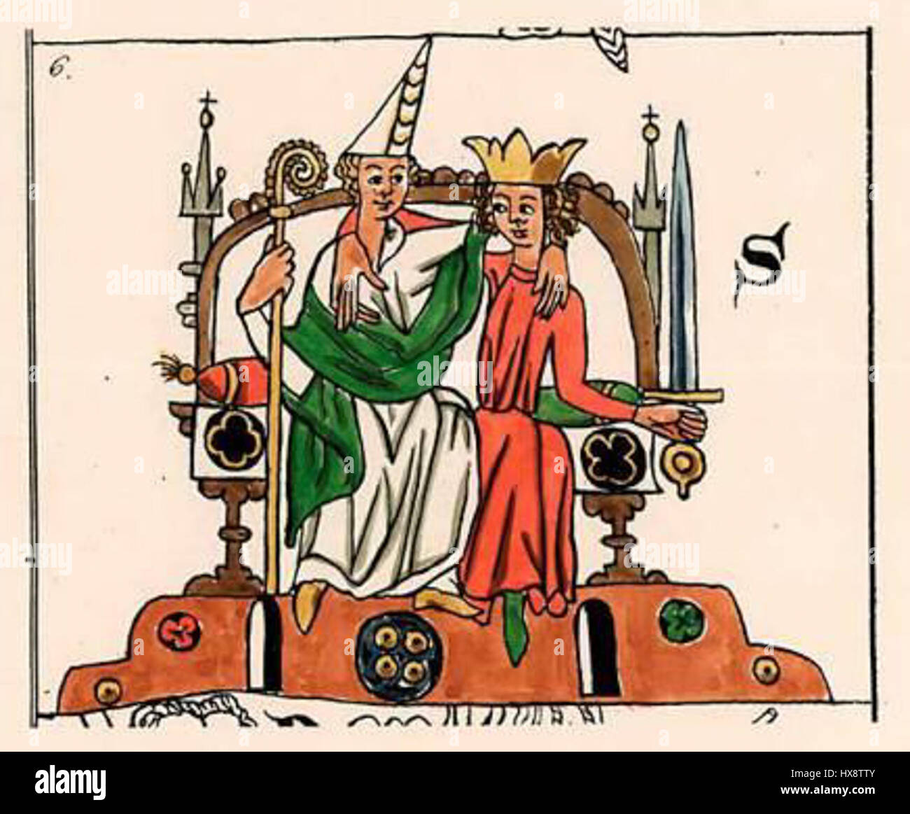 Die Machtverteilung ist ein politisches Konzept, das oft in Kunst und Philosophie erforscht wird und die Verteilung und Ausübung von Macht in Gesellschaften darstellt. Dieses Thema wurde in verschiedenen visuellen Formen dargestellt, um politische Strukturen und Machtdynamiken zu untersuchen. Stockfoto