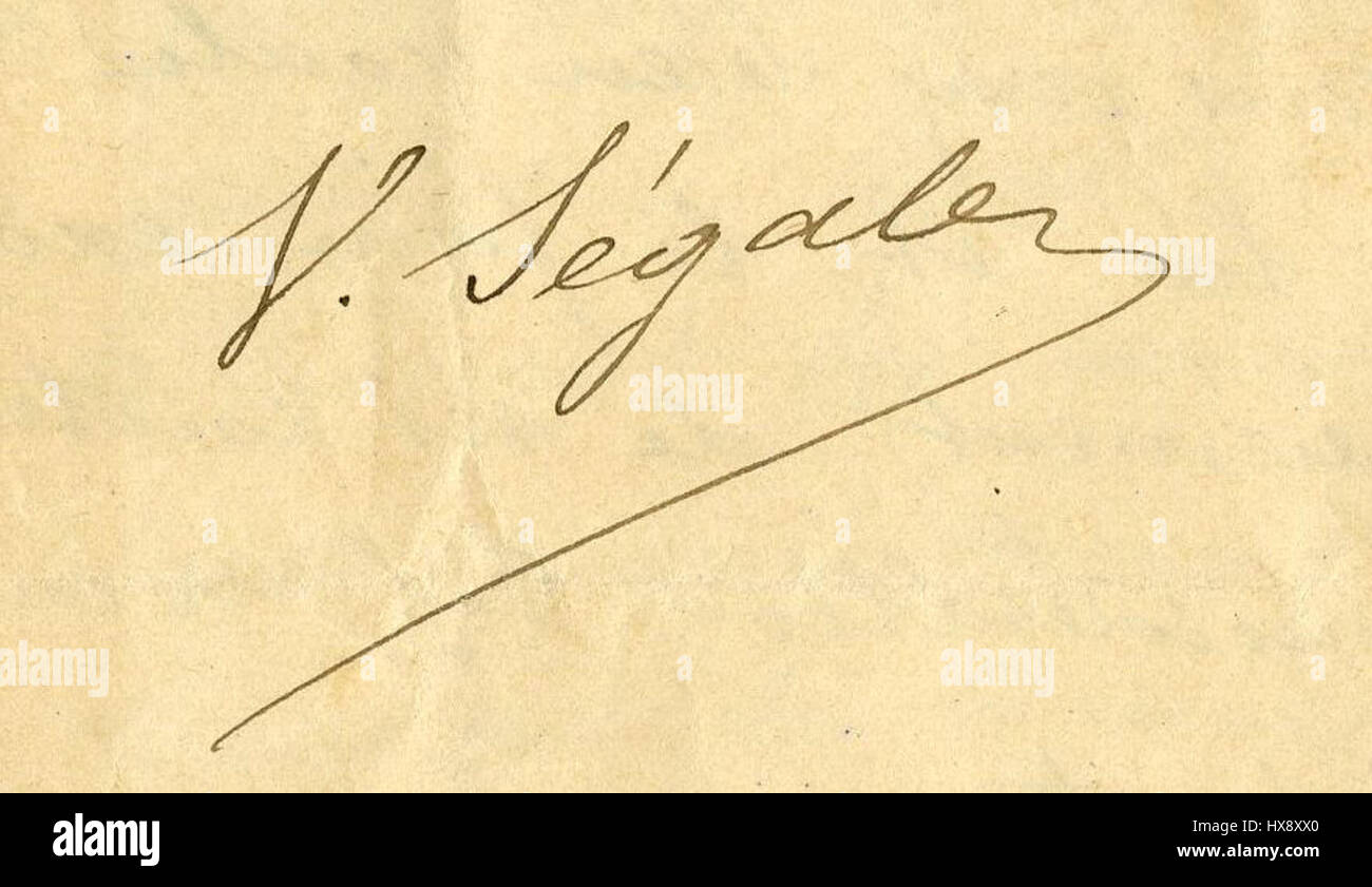 Unterschrift Victor Segalen Lettre 4 Juillet 1896 C Stockfoto