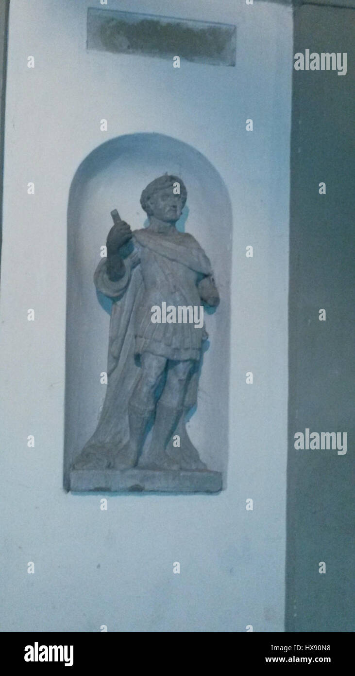 Der „Palast Hohenems Interior 05“ bezieht sich auf eine architektonische Darstellung des Innenraums des Hohenems-Schlosses in Österreich. Das Bild bietet einen Einblick in die Pracht und historische Bedeutung des Palastdesigns. Stockfoto