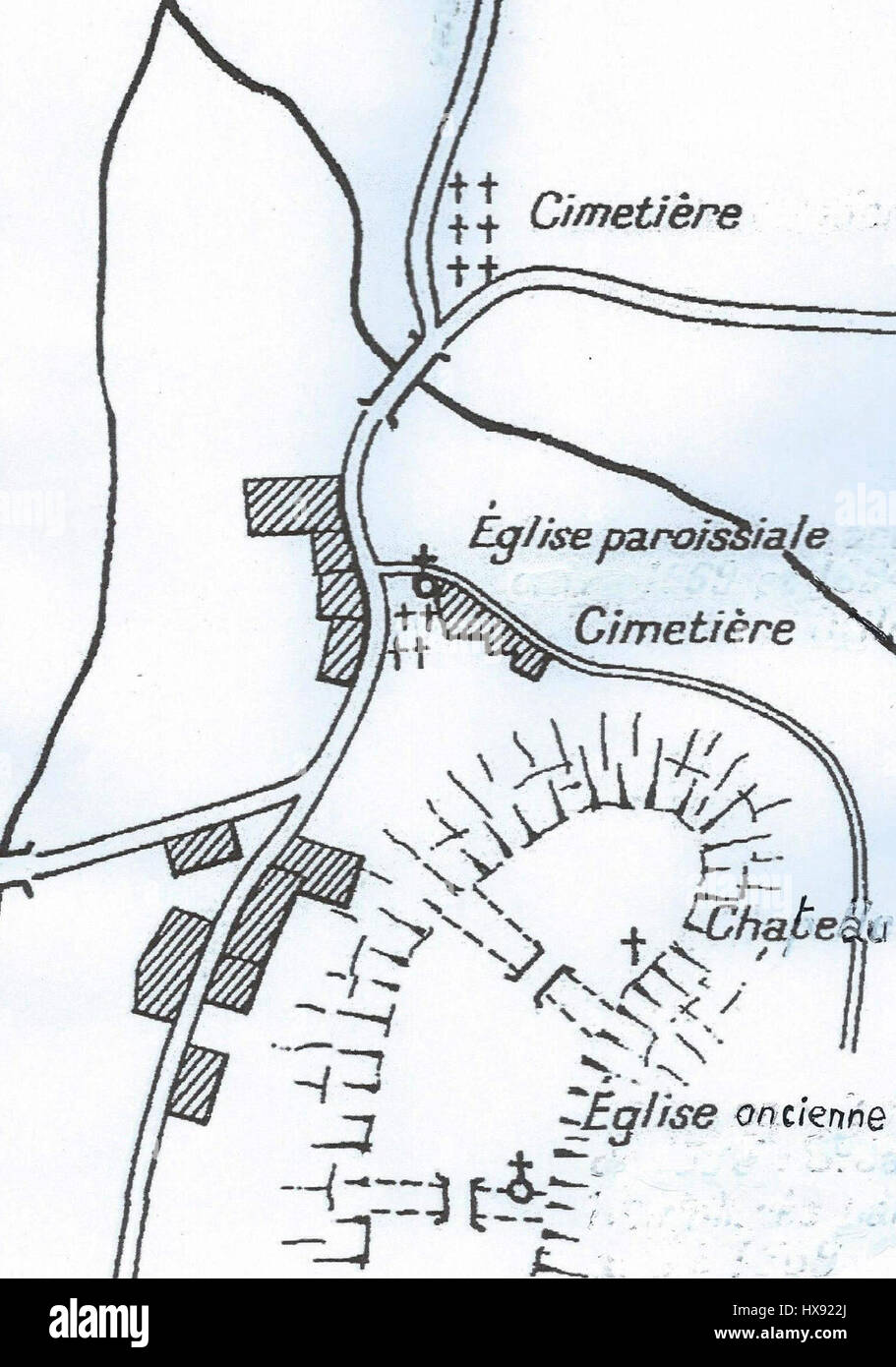 „Plan Duesmeter“ bezieht sich auf eine Karte oder einen Architekturplan, der im Kontext der Stadtplanung verwendet wird. Sie wird oft mit der Entwicklung eines bestimmten städtischen Gebiets in Verbindung gebracht, in dem Straßen, Gebäude und ihre räumlichen Beziehungen dargestellt werden. Stockfoto