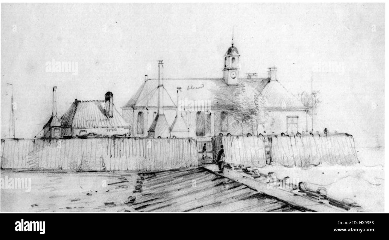 Diese Pentekening (Stiftzeichnung) von Middelbuurt bietet einen detaillierten und künstlerischen Blick auf ein holländisches Viertel. Die Zeichnung fängt den architektonischen Stil und das tägliche Leben der Gegend ein und bietet Einblicke in das niederländische Stadtleben des 17. Jahrhunderts. Die Verwendung des Stifts ermöglicht komplizierte Details und zeigt sowohl die Strukturen als auch die Atmosphäre der Stadt. Stockfoto