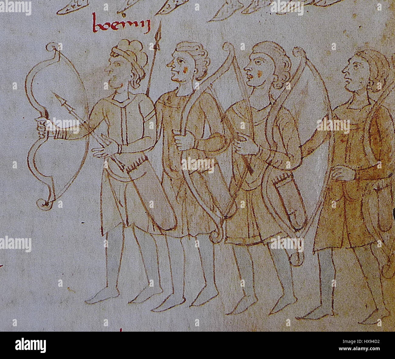 Der Ausdruck „Tschechisch in der Armee von Jindřich VI.“ bezieht sich auf einen historischen Kontext, in dem die Tschechen im 15. Jahrhundert unter König Heinrich VI. Von England am Militärdienst teilgenommen haben, was die historischen militärischen Bündnisse in Europa hervorhebt. Stockfoto