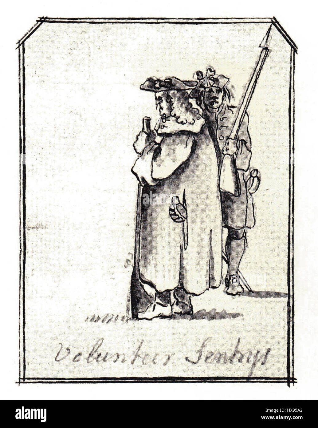 Penicuiks Zeichnung 23 (12) ist Teil einer Reihe botanischer Illustrationen, die detaillierte Darstellungen von Pflanzenarten aus Schottland zeigen. Das Kunstwerk bietet wertvolle Einblicke in die Flora der Region und dient als historischer Nachweis von Pflanzenarten aus dem 18. Jahrhundert. Stockfoto