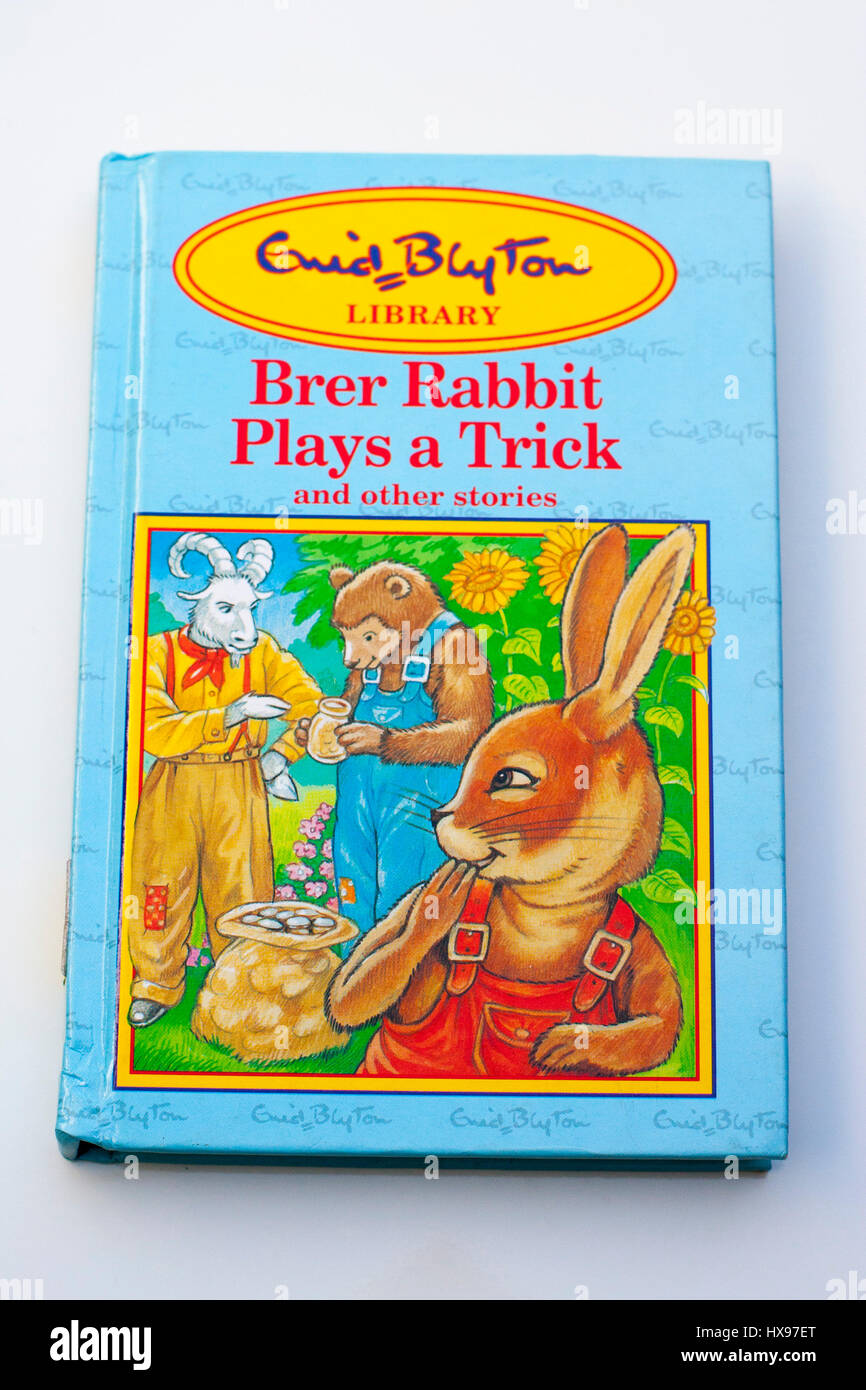 Enid Blyton Buch, Gevatter Kaninchen spielt eine Trick Buch der Kinder, Kinder Bücher, Konzept lesen, Kindheit Stockfoto