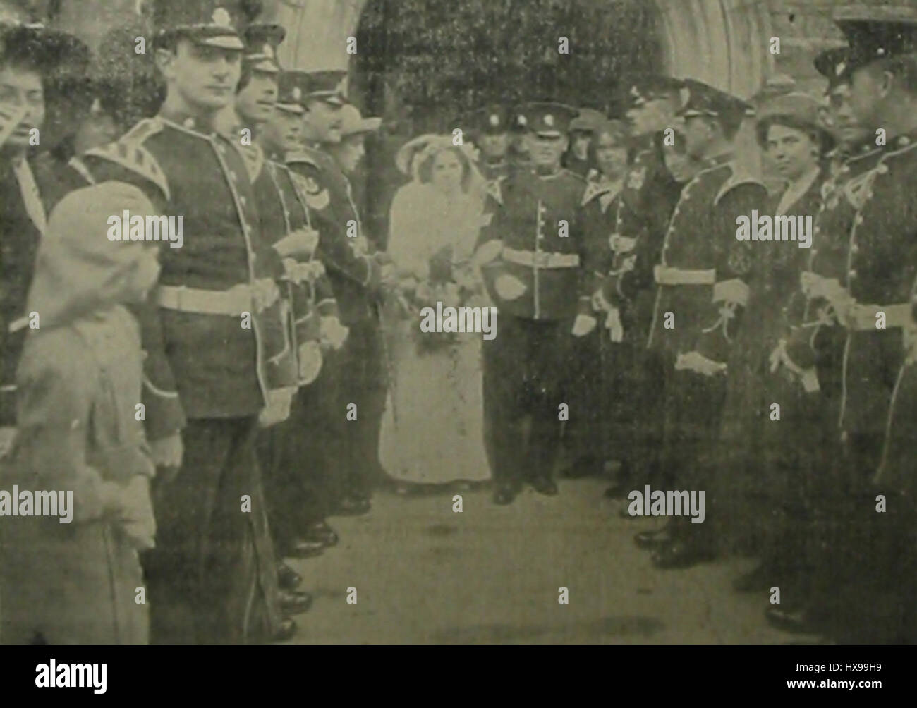 Pfarrkirche Hochzeit Saint Helier Jersey 1913 Stockfoto
