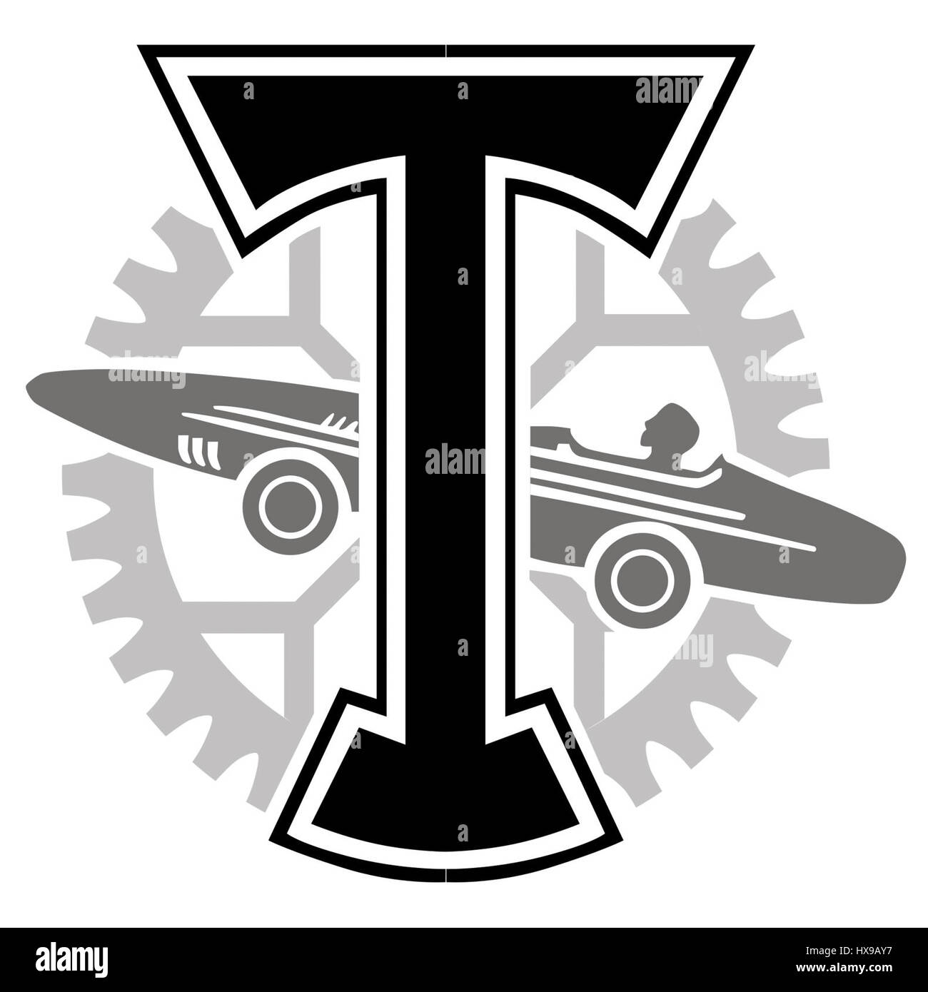 Das „Logo Torpedo“ bezieht sich auf ein unverwechselbares Design oder Markenzeichen, das häufig mit moderner Marine- oder Militärausrüstung assoziiert wird. Seine Verwendung in verschiedenen Sektoren symbolisiert Geschwindigkeit und Effizienz. Stockfoto