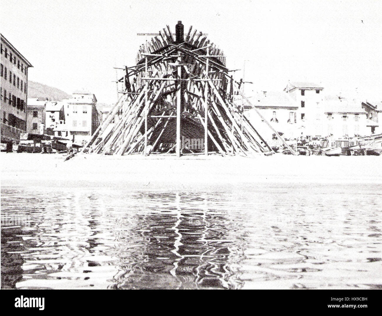 Varazze Cantieri Navale Baglietto XIX secolo Stockfoto