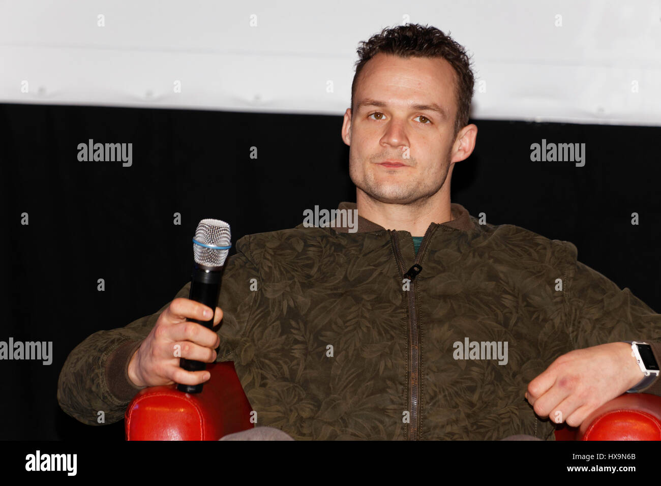 Paris, Frankreich, 25. März 2017. Josh Herdman, Schauspieler (Harry Potter Saga) besucht die 23. Édition Manga Sci-Fi und Raumfahrtausstellung. Bildnachweis: Bernard Menigault/Alamy Live-Nachrichten Stockfoto