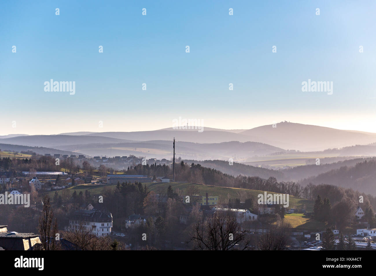 Annaberg-Buchholz, sächsische erzgebirgische Stockfoto