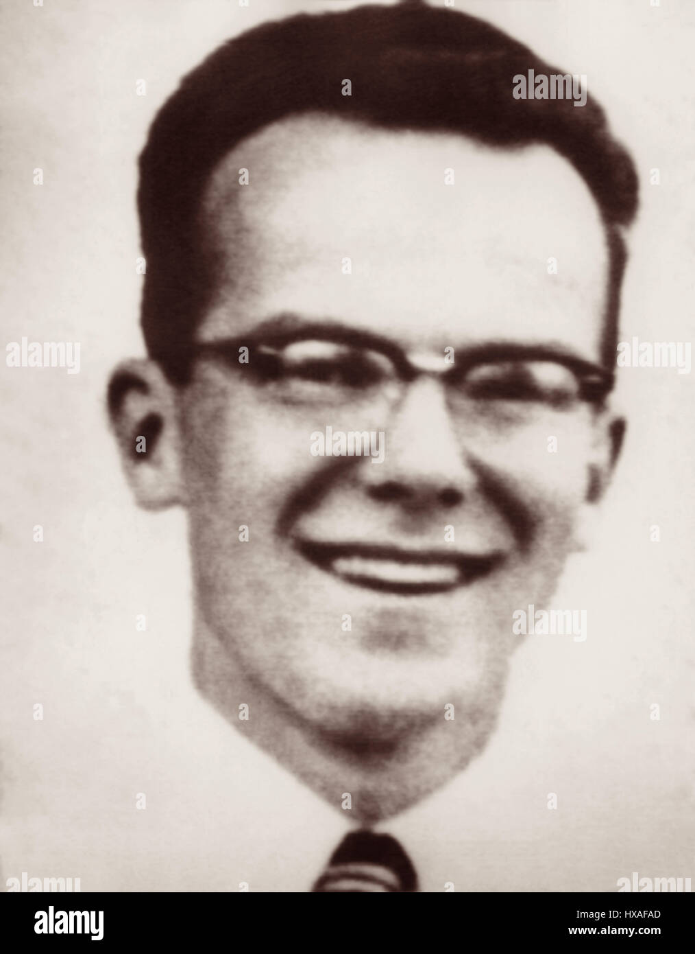 Pete Fleming (1928-1956) war ein evangelischer Christ, einer der fünf Missionare 8. Januar 1956 getötet während der Teilnahme an "Betrieb Auca", ein Versuch, das Evangelium von Jesus Christus um die Huaorani-Ureinwohner in den Dschungel von Ecuador zu bringen. Stockfoto