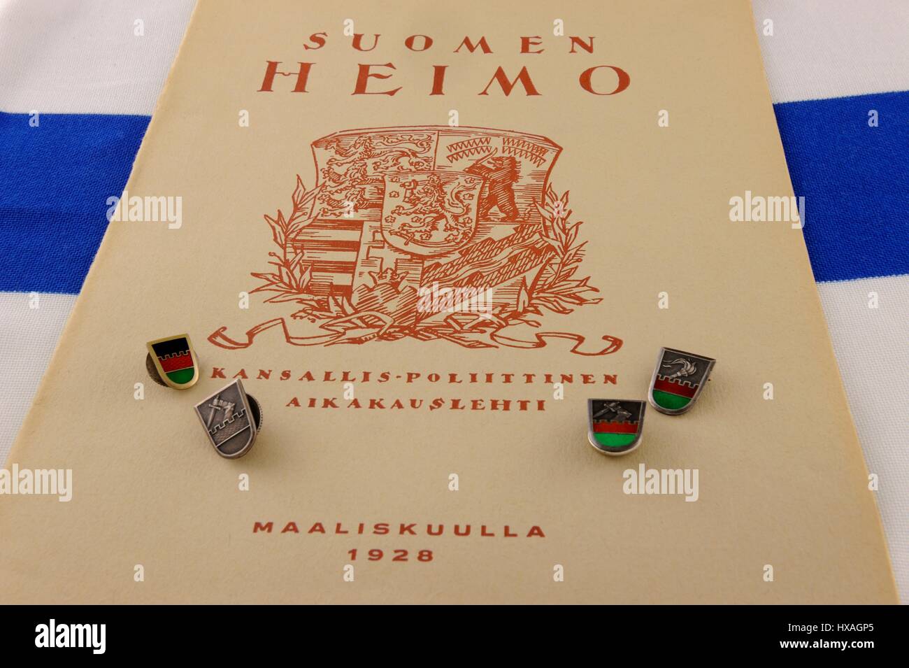Ich bin so froh, dass die nächste Finnlands und nicht meine Familie Geschichte. Die Elite akademischen Karelische Gesellschaft wurde 1922 gegründet und ihre Missio Stockfoto