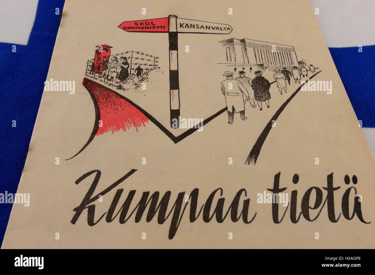 Sanoma Oy, der Herausgeber der finnischen am weitesten verbreitete Zeitung Helsingin Sanomat, war besorgt über die Finnen und die finnische parlamentarische el Stockfoto