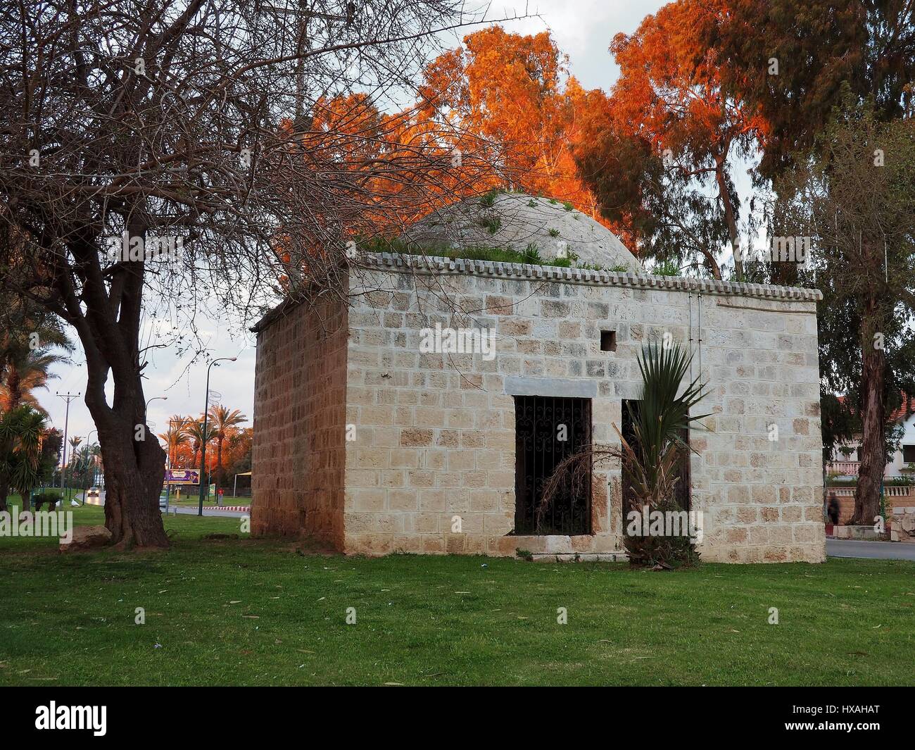 Altes Steinhaus Stockfoto