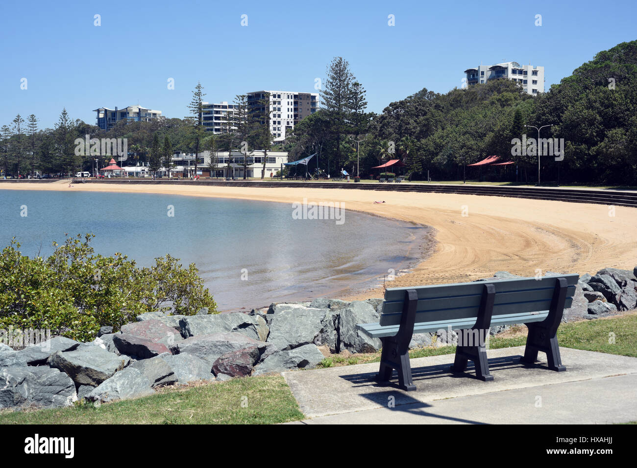 Redcliffe, Queensland, Australien: Suttons Beach Stockfoto