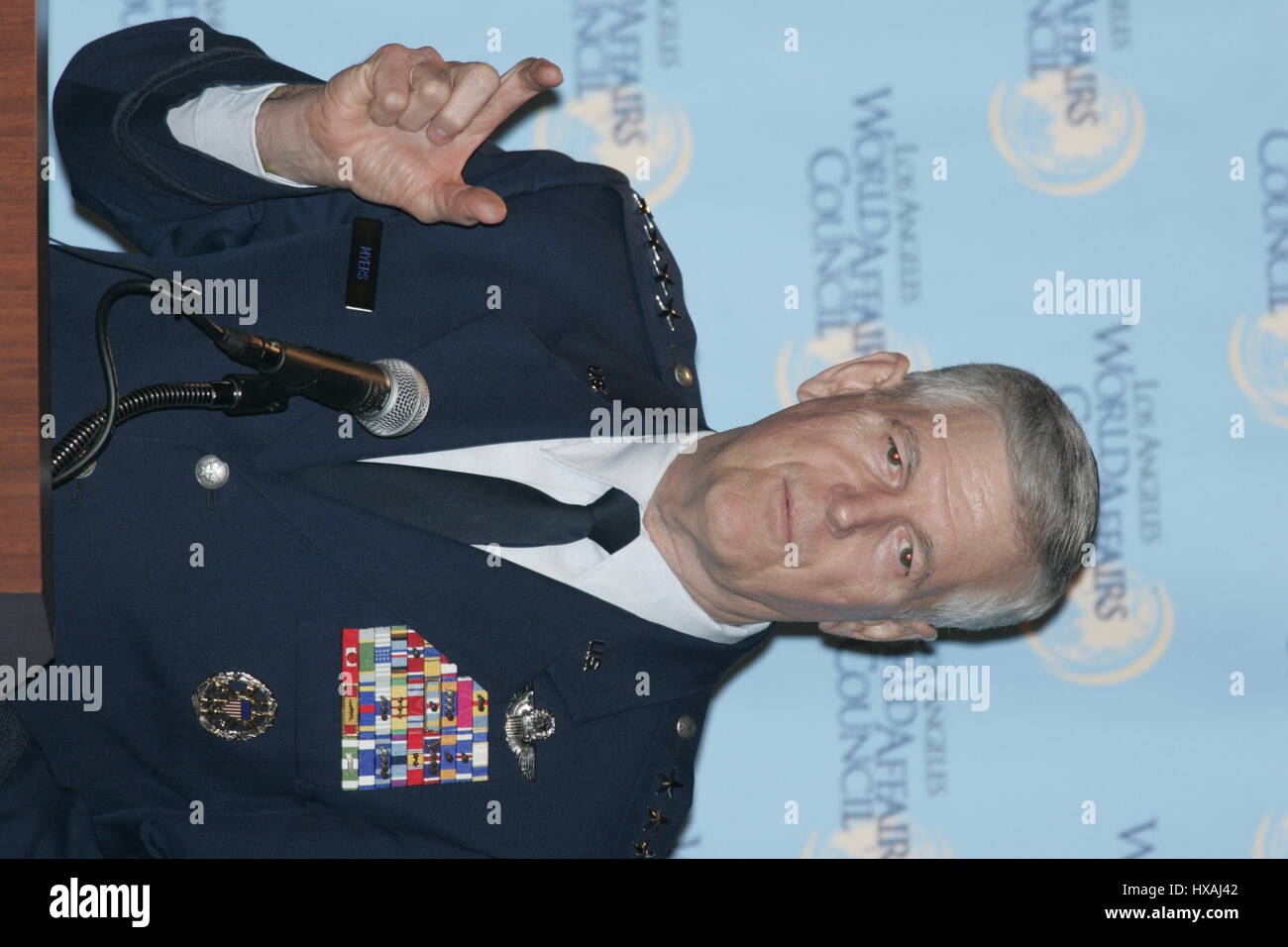GENERAL RICHARD MYERS Vorsitzender JOINT CHIEF OF STAFF 25. Februar 2005 die Innenstadt von LOS ANGELES USA Stockfoto