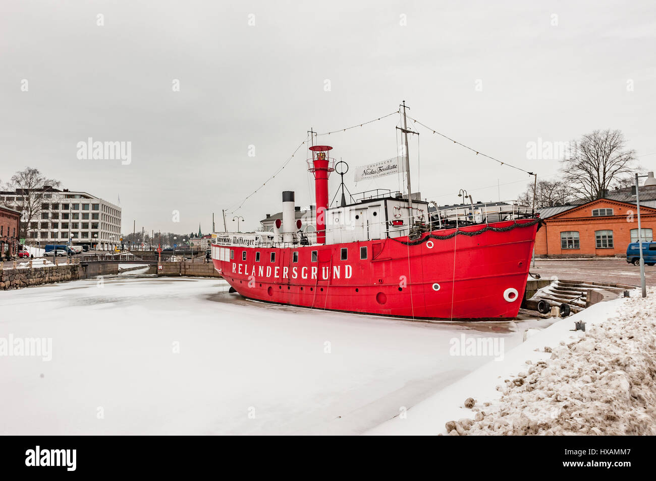 Hafen von Helsinki Stockfoto