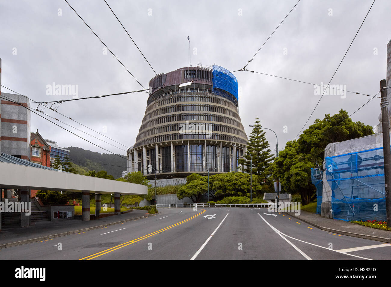 Parlamentsgebäude (Bienenstock), Wellington, Neuseeland Stockfoto