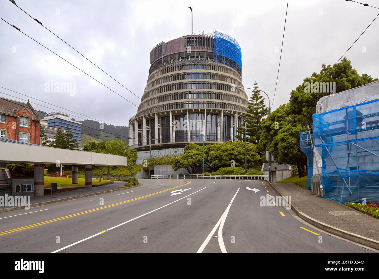 Parlamentsgebäude (Bienenstock), Wellington, Neuseeland Stockfoto