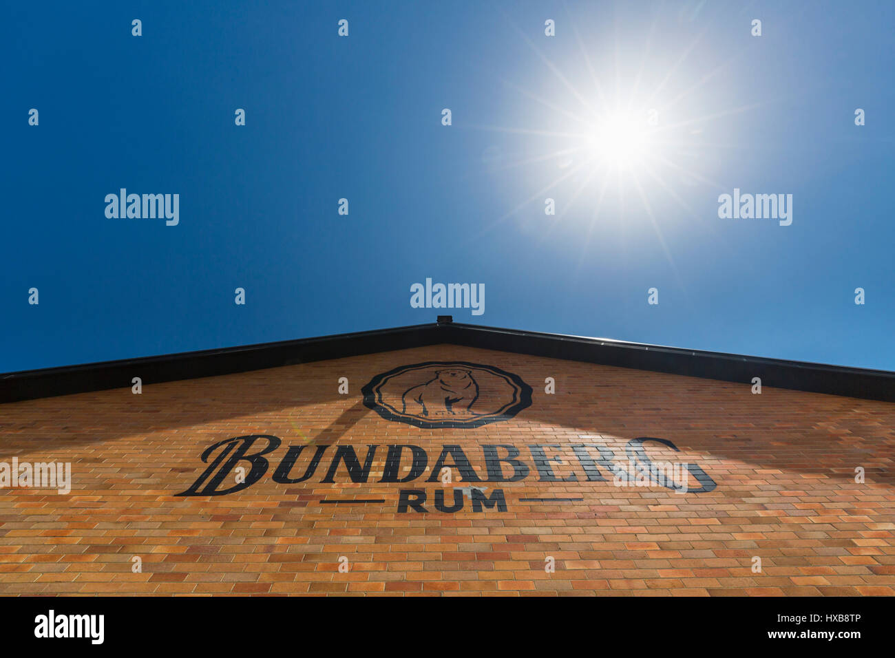 Bundaberg Rum Destillerie Besucherzentrum, Heimat von Australiens ikonische Bundy Rum.  Bundaberg, Queensland, Australien Stockfoto