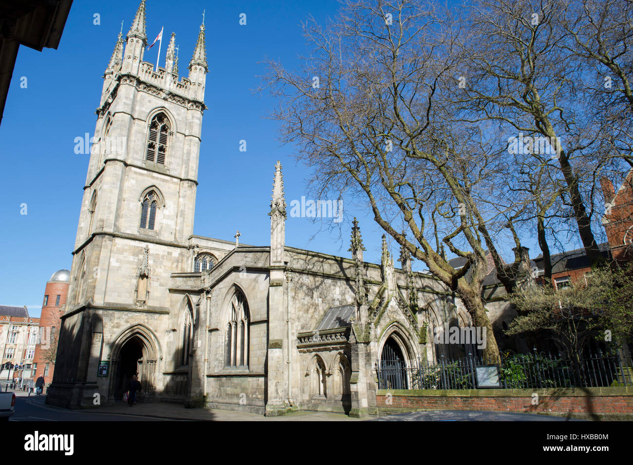 Maria ist die Jungfrau, eine anglikanische Kirche auf Lowgate in Kingston Upon Hull, UK Kulturhauptstadt 2017 Stockfoto