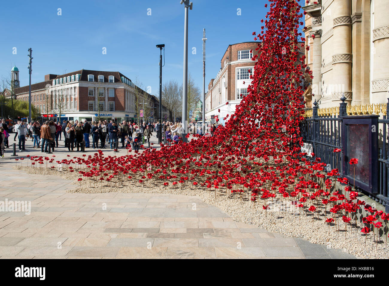 Das Weinen Fenster von Mohn im Maritime Museum Hull in Kingston Upon Hull, UK Kulturhauptstadt 2017 Stockfoto