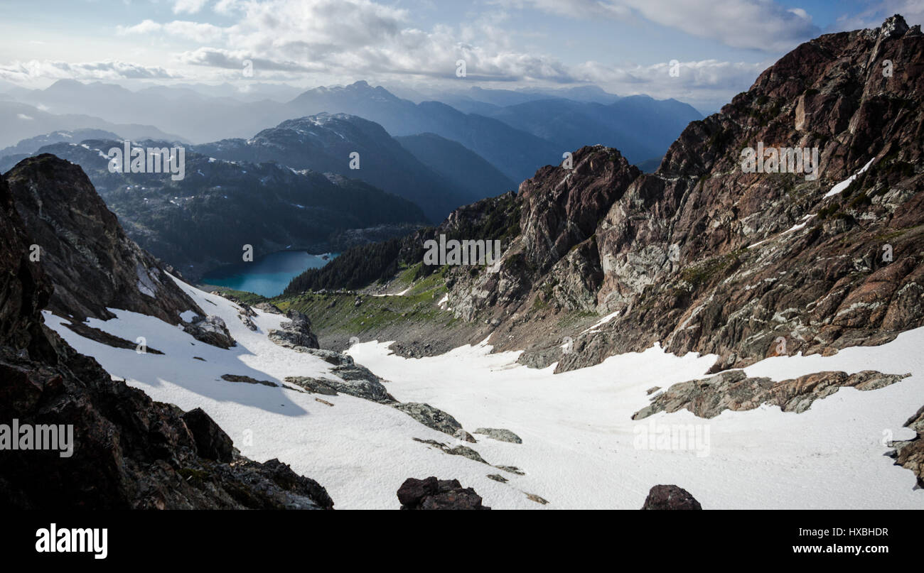 Sahne-See, Strathcona Provincial Park, Vancouver Island, BC Stockfoto