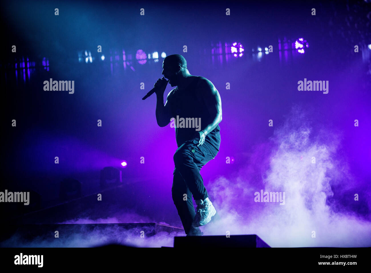 Drake führt auf die SSE Hydro am 23. März 2017 in Glasgow Stockfoto