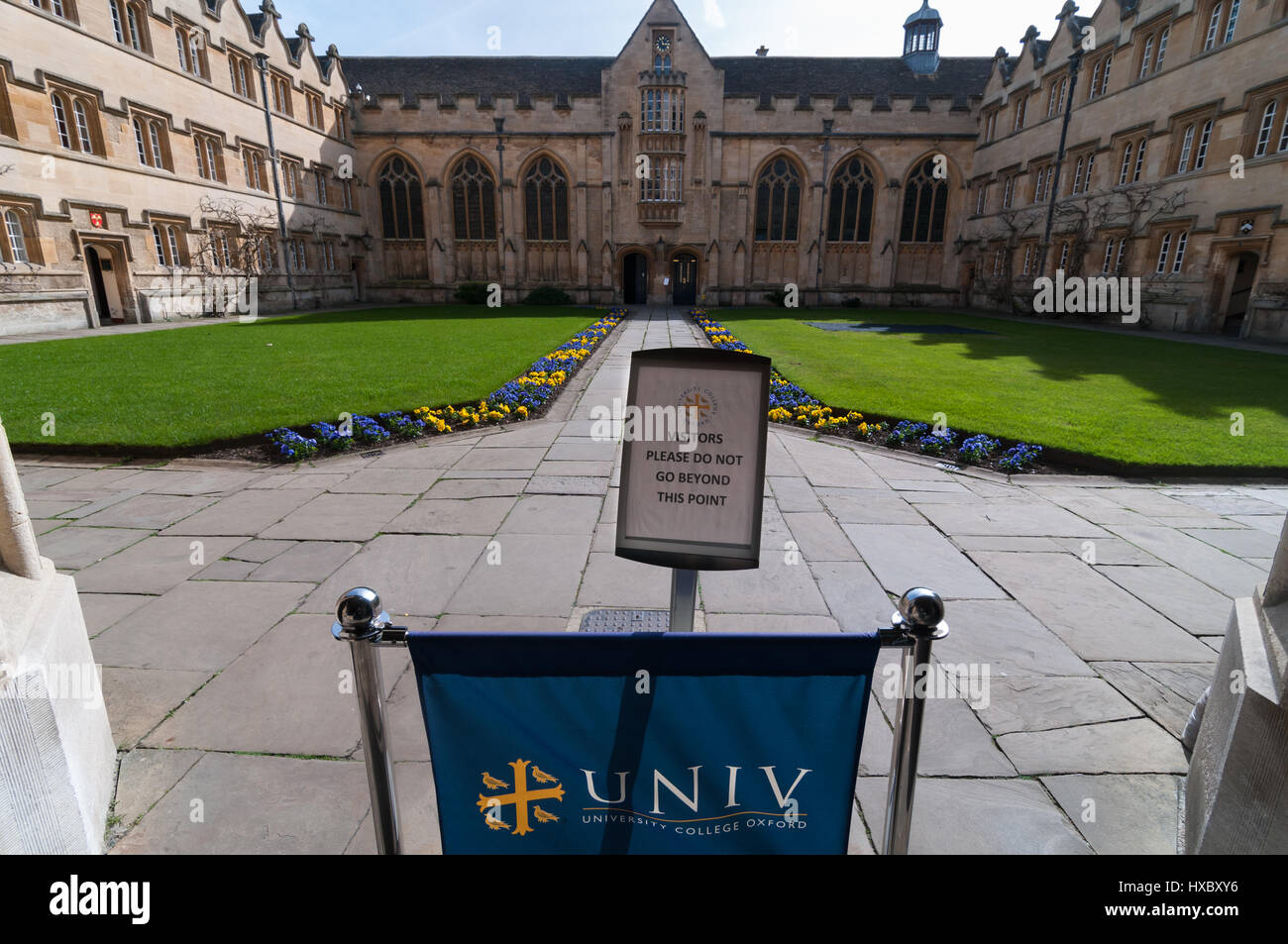 University College in Oxford, Oxford, Vereinigtes Königreich Stockfoto