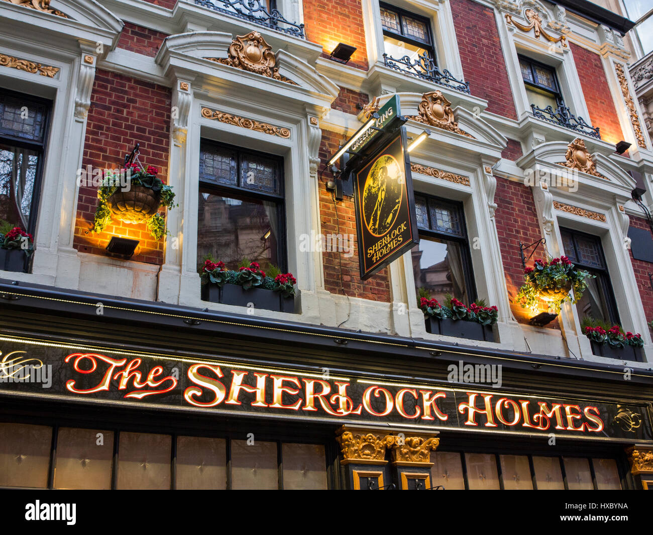 Die Sherlock Holmes pub Stockfoto