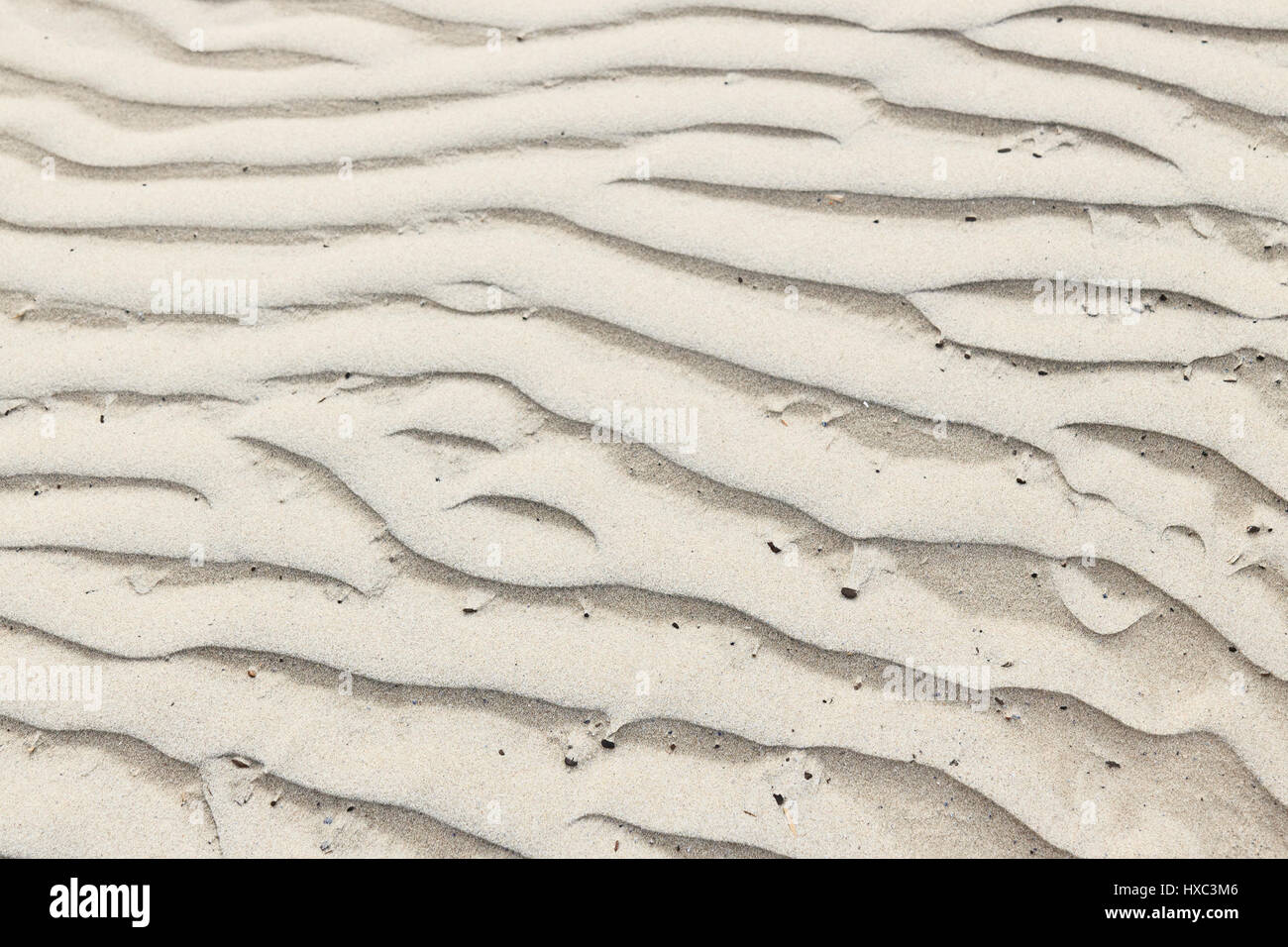 Sand Ornament an der Ostsee, Lettland Stockfoto